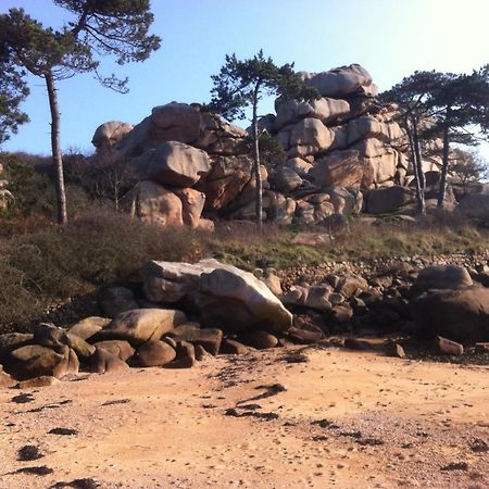 Trestraou, Cote De Granit Rose, Studio Vue Mer, Rez-De-Chaussee Perros-Guirec Exteriör bild